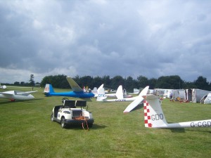 A busy glider park