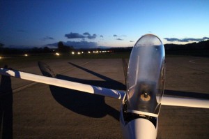 A late landing at Welshpool after a successful winter trip