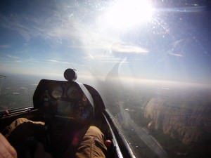 A sunny March Day over Newport in wave