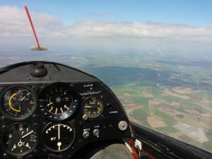 The cockpit of the Pilatus