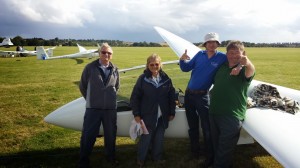 A lovely picture of Pauline, John (RIP) Mike and Nick at Cosford